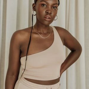 437 one shoulder top